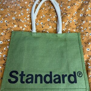 Green Tote Bag with Standard Logo
